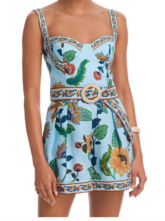 FARM Rio Dresses & Skirts - FARM Rio Floral Delhi Belted Romper. Size Medium